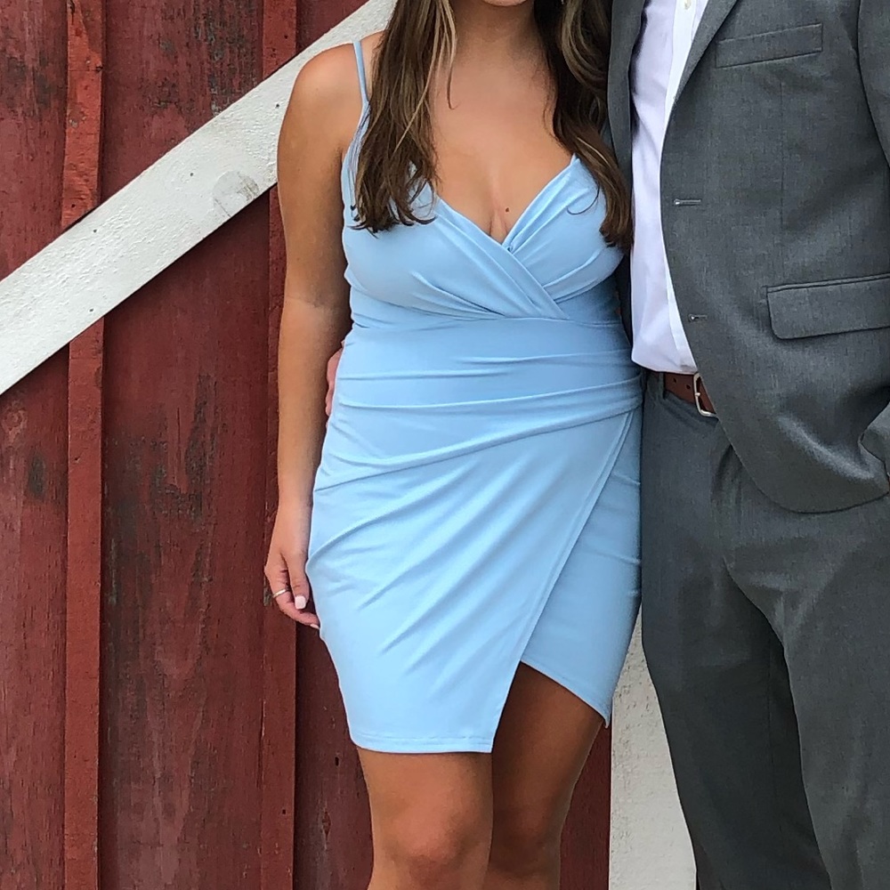 Baby blue short/tight dress